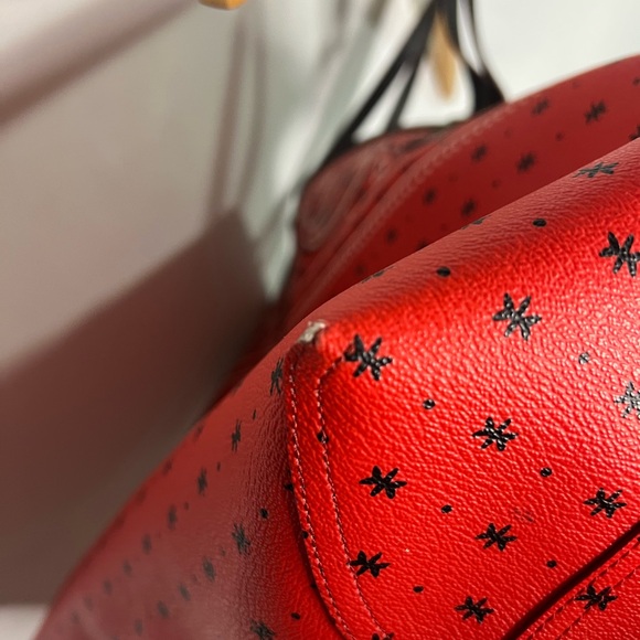 Coach Red Tote with Mickey Mouse Design - Picture 4 of 13